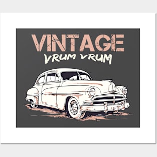 VINTAGE CAR Posters and Art